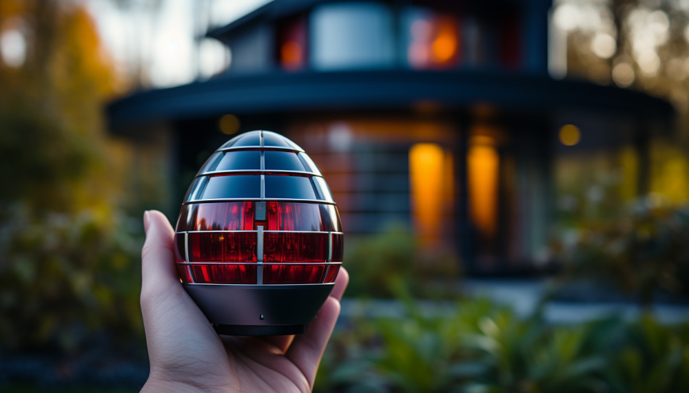 How to set the house alarm before leaving?